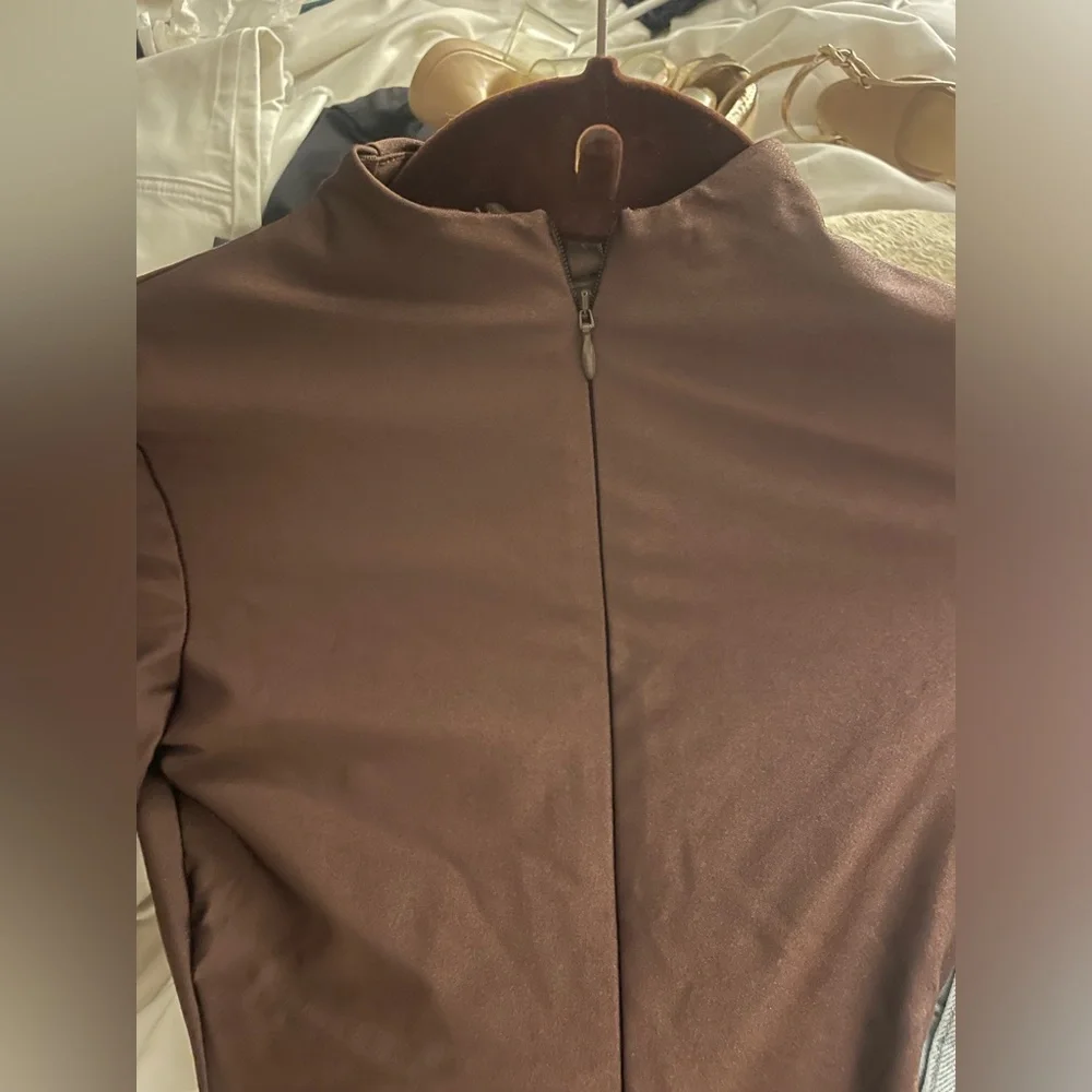 SKIMS Brown Long Sleeve Bodysuit - Picture 2 of 4